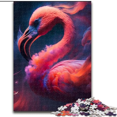 1000-teiliges Puzzle für Erwachsene, Flamingo-Holzpuzzle, Größe 50x75cm, Lernspielzeug für Teenager, Dekoration für Zuhause und Büro von LYXIANY