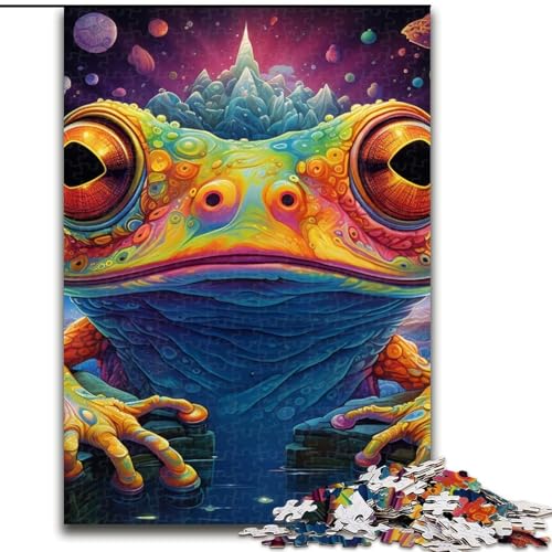 1000-teiliges Puzzle für Erwachsene, Frosch, 1000 Teile, Puzzle für Erwachsene, interaktives Familienspiel, Denksportaufgabe, Geschenk, Lernspielzeug, 50x75cm 1000-teiliges Puzzle für Erwachsene, Frosch, 1000 Teile, Puzzle für Erwachsene, interaktives Familienspiel, Denksportaufgabe, Geschenk, Lernspielzeug, 50x75cm von LYXIANY