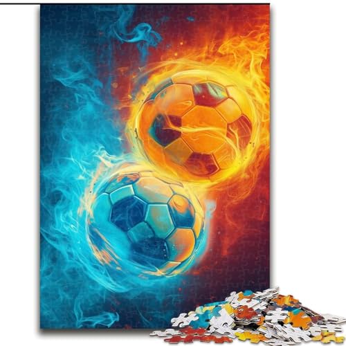 1000-teiliges Puzzle für Erwachsene, Fußball-Sport-Puzzle aus Holz, perfekt für Halloween, Weihnachten, Geburtstagsgeschenk, Größe 50x75cm von LYXIANY