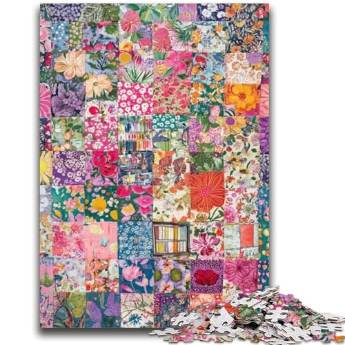 1000-teiliges Puzzle für Erwachsene, Geschenke, Blumencollage, Spielzeug, Lernspiele, Stressabbau, tolle Geschenke und Spielzeuge, 50x75cm von LYXIANY