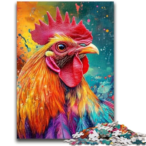 1000-teiliges Puzzle für Erwachsene, Geschenke, Hahn-Spielzeug, Lernspiele, Stressabbau, tolle Geschenke und Spielzeuge, 26x38cm von LYXIANY