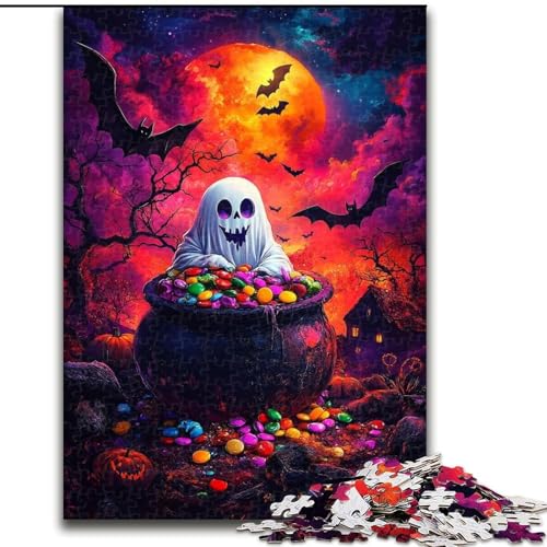 1000-teiliges Puzzle für Erwachsene, Geschenke, Halloween, Seelenentspannung, intellektuelles Lernspielzeug, Wichtelgeschenke, 26x38cm von LYXIANY