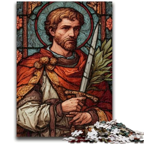 1000-teiliges Puzzle für Erwachsene, Geschenke, Heiliges Buntglas, dekomprimierendes intellektuelles Lernspielzeug, geeignet für Paare ab 14 Jahren, 26x38cm 1000-teiliges Puzzle für Erwachsene, Geschenke, Heiliges Buntglas, dekomprimierendes intellektuelles Lernspielzeug, geeignet für Paare ab 14 Jahren, 26x38cm von LYXIANY