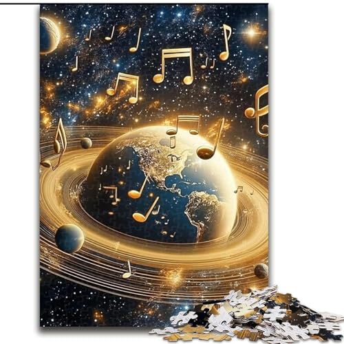 1000-teiliges Puzzle für Erwachsene, Geschenke, Musik, Erde, Denksportaufgabe für die Wanddekoration, einzigartige Geburtstags 14-Jährige, 26x38cm 1000-teiliges Puzzle für Erwachsene, Geschenke, Musik, Erde, Denksportaufgabe für die Wanddekoration, einzigartige Geburtstags 14-Jährige, 26x38cm von LYXIANY