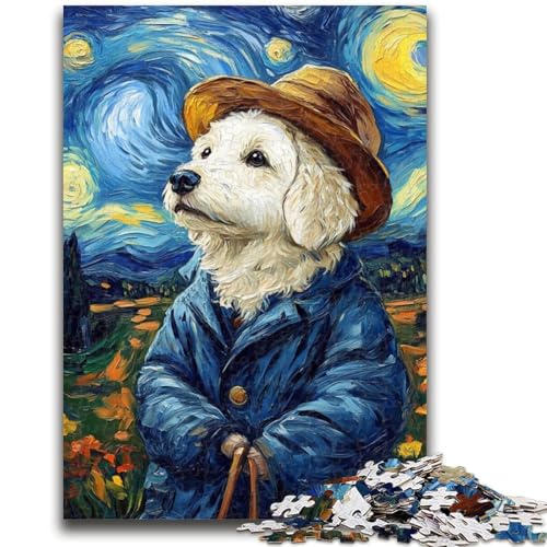 1000-teiliges Puzzle für Erwachsene, Geschenke, Sternenhimmel, Labrador, Lernspiele, Heimdekoration, Lernspiel für Geburtstag, Weihnachten, 26x38cm 1000-teiliges Puzzle für Erwachsene, Geschenke, Sternenhimmel, Labrador, Lernspiele, Heimdekoration, Lernspiel für Geburtstag, Weihnachten, 26x38cm von LYXIANY