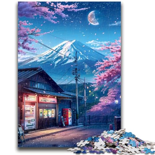 1000-teiliges Puzzle für Erwachsene, Geschenke, wunderschöner Berg Fuji, für Kinder ab 14 Jahren, anspruchsvoll zu vervollständigen, Aber lustig und humorvoll, tolle Geschenke und Spielzeuge, 26x38cm 1000-teiliges Puzzle für Erwachsene, Geschenke, wunderschöner Berg Fuji, für Kinder ab 14 Jahren, anspruchsvoll zu vervollständigen, Aber lustig und humorvoll, tolle Geschenke und Spielzeuge, 26x38cm von LYXIANY