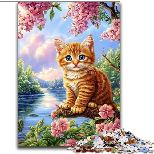 1000-teiliges Puzzle für Erwachsene, Geschenke Katze im Baum, für Kinder ab 14 Jahren, Denkspiel, Weihnachts- und Geburtstagsgeschenke (Größe 50x75cm) von LYXIANY