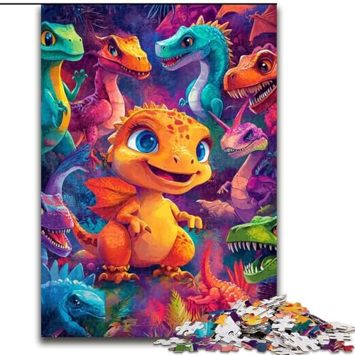 1000-teiliges Puzzle für Erwachsene, Geschenke für Baby-Dinosaurier, schwierige Geschenke für Freunde und Familie, geeignet für Kinder ab 14 Jahren (Größe 50x75cm) von LYXIANY