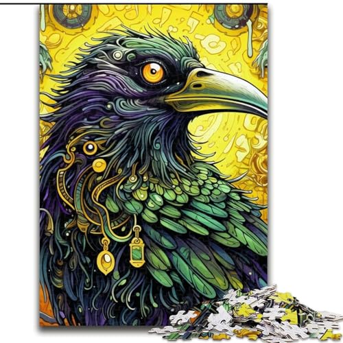 1000-teiliges Puzzle für Erwachsene, Green Crow-Papppuzzle, 26x38cm, Familie und Freunde, geeignet für Kinder ab 14 Jahren 1000-teiliges Puzzle für Erwachsene, Green Crow-Papppuzzle, 26x38cm, Familie und Freunde, geeignet für Kinder ab 14 Jahren von LYXIANY