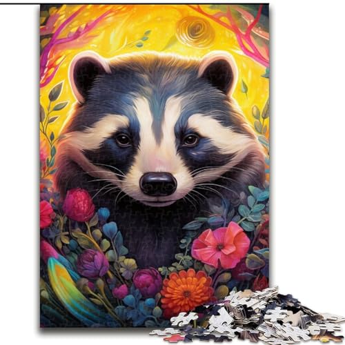 1000-teiliges Puzzle für Erwachsene, Honigdachsblumen, 1000-teiliges Puzzle für Erwachsene, interaktives Familienspiel, Denksportaufgabe, Geschenk, Lernspielzeug, 50x75cm 1000-teiliges Puzzle für Erwachsene, Honigdachsblumen, 1000-teiliges Puzzle für Erwachsene, interaktives Familienspiel, Denksportaufgabe, Geschenk, Lernspielzeug, 50x75cm von LYXIANY