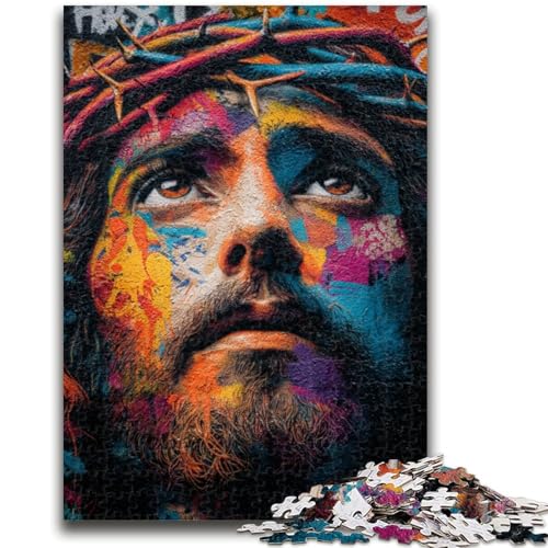 1000-teiliges Puzzle für Erwachsene, Jesus-Kunst, Lernspiele, Heimdekoration, Lernspiel für Geburtstag, Weihnachten, 50x75cm von LYXIANY