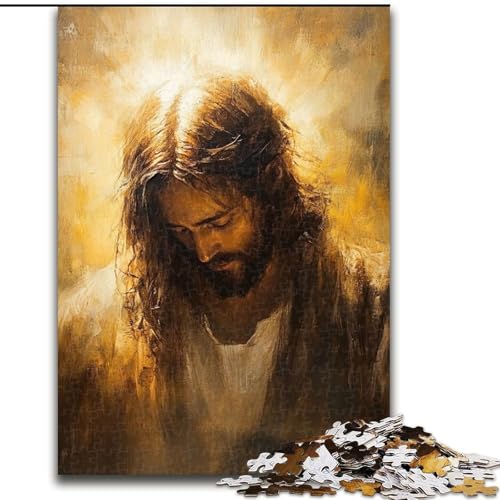 1000-teiliges Puzzle für Erwachsene, Jesus-Puzzle aus Holz, ideales Weihnachts- oder Geburtstagsgeschenk, Partyspiel-Spielzeug, Größe 50x75cm 1000-teiliges Puzzle für Erwachsene, Jesus-Puzzle aus Holz, ideales Weihnachts- oder Geburtstagsgeschenk, Partyspiel-Spielzeug, Größe 50x75cm von LYXIANY