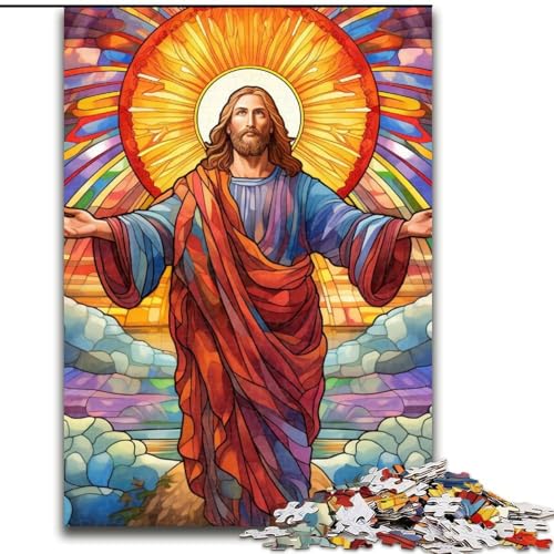 1000-teiliges Puzzle für Erwachsene, Jesus im Himmel, 1000-teiliges Puzzle für Erwachsene, interaktives Familienspiel, Denksportgeschenk, Lernspielzeug, 50x75cm 1000-teiliges Puzzle für Erwachsene, Jesus im Himmel, 1000-teiliges Puzzle für Erwachsene, interaktives Familienspiel, Denksportgeschenk, Lernspielzeug, 50x75cm von LYXIANY