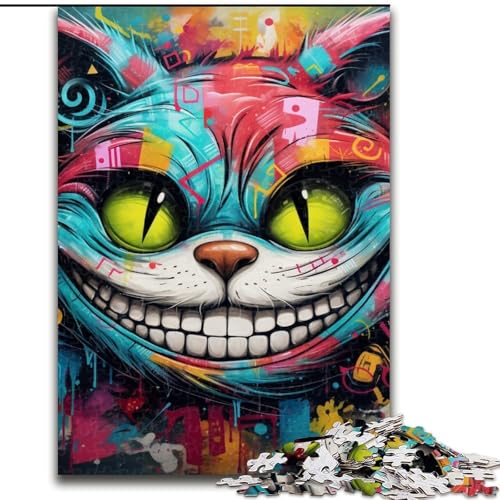 1000-teiliges Puzzle für Erwachsene, Katzen-Graffiti-Holzpuzzle, 50x75cm, Familie und Freunde, geeignet für Kinder ab 14 Jahren 1000-teiliges Puzzle für Erwachsene, Katzen-Graffiti-Holzpuzzle, 50x75cm, Familie und Freunde, geeignet für Kinder ab 14 Jahren von LYXIANY