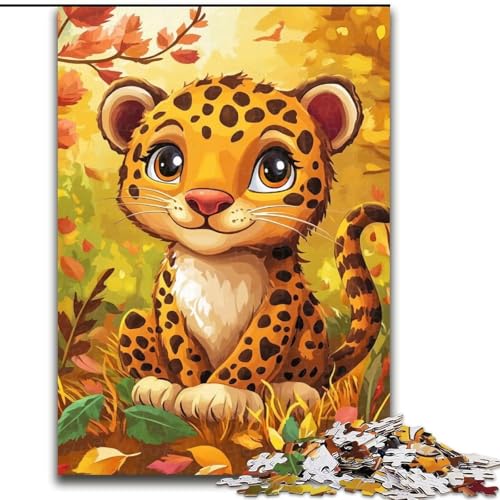1000-teiliges Puzzle für Erwachsene, Leoparden-Puzzle aus Holz, ideales Urlaubs- oder Geburtstagsgeschenk, Partyspiel-Spielzeug, Größe 50x75cm 1000-teiliges Puzzle für Erwachsene, Leoparden-Puzzle aus Holz, ideales Urlaubs- oder Geburtstagsgeschenk, Partyspiel-Spielzeug, Größe 50x75cm von LYXIANY