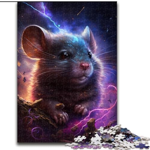 1000-teiliges Puzzle für Erwachsene, Lightning Mouse-Holzpuzzle, perfekt für Halloween, Weihnachten, Geburtstagsgeschenk, Größe 50x75cm von LYXIANY