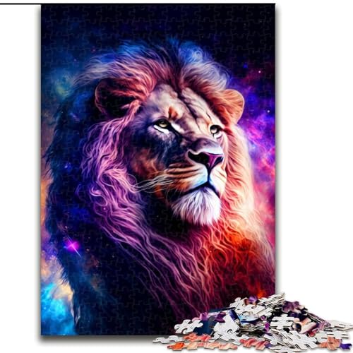 1000-teiliges Puzzle für Erwachsene, Löwen-Holzpuzzle, perfekt für Halloween, Weihnachten, Geburtstagsgeschenk, Größe 50x75cm 1000-teiliges Puzzle für Erwachsene, Löwen-Holzpuzzle, perfekt für Halloween, Weihnachten, Geburtstagsgeschenk, Größe 50x75cm von LYXIANY