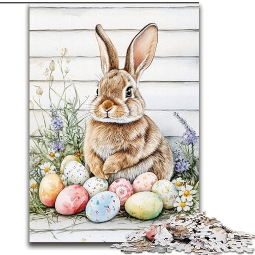 1000-teiliges Puzzle für Erwachsene, Osterhasen-Baby-Puzzle aus Holz, ideales Weihnachts- oder Geburtstagsgeschenk, Partyspiel-Spielzeug, Größe 50x75cm 1000-teiliges Puzzle für Erwachsene, Osterhasen-Baby-Puzzle aus Holz, ideales Weihnachts- oder Geburtstagsgeschenk, Partyspiel-Spielzeug, Größe 50x75cm von LYXIANY