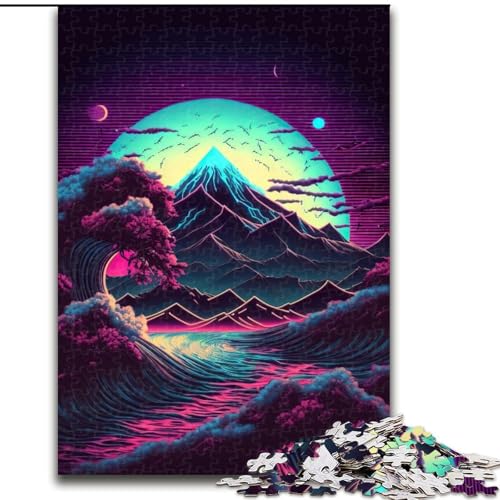 1000-teiliges Puzzle für Erwachsene, Ozeanwelle, Japan, Holzpuzzle für Erwachsene, kreatives Familienspiel und Heimdekoration, Teenager, Größe 50x75cm 1000-teiliges Puzzle für Erwachsene, Ozeanwelle, Japan, Holzpuzzle für Erwachsene, kreatives Familienspiel und Heimdekoration, Teenager, Größe 50x75cm von LYXIANY