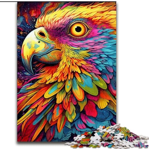 1000-teiliges Puzzle für Erwachsene, Papageien-Puzzle für Erwachsene, Größe: 50x75cm, Heimaktivität für Feiertage, Geburtstage und Familienspieleabende von LYXIANY