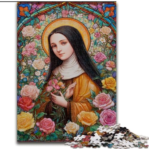 1000-teiliges Puzzle für Erwachsene, Porträt von Maria, der Mutter, perfekt für Teenager, zur Stärkung der Familienbande, als Denksportaufgabe und als Geschenk zur Heimdekoration (Größe 50x75cm) von LYXIANY