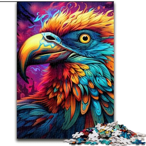 1000-teiliges Puzzle für Erwachsene, Psychedelischer Vogel, Holzpuzzle, 50x75cm, Familie und Freunde, geeignet für Kinder ab 14 Jahren 1000-teiliges Puzzle für Erwachsene, Psychedelischer Vogel, Holzpuzzle, 50x75cm, Familie und Freunde, geeignet für Kinder ab 14 Jahren von LYXIANY