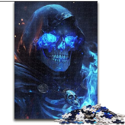 1000-teiliges Puzzle für Erwachsene, Rauchschädel-Puzzle aus Holz, anspruchsvolles Denkspiel für Teenager, Spaß für den Familienspielabend, Größe 50x75cm 1000-teiliges Puzzle für Erwachsene, Rauchschädel-Puzzle aus Holz, anspruchsvolles Denkspiel für Teenager, Spaß für den Familienspielabend, Größe 50x75cm von LYXIANY