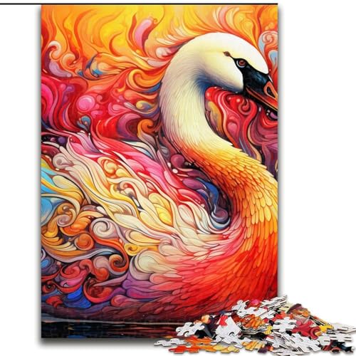 1000-teiliges Puzzle für Erwachsene, Schwanen-Puzzles für Erwachsene, perfekt für Halloween, Weihnachten, Geburtstagsgeschenk, 26x38cm 1000-teiliges Puzzle für Erwachsene, Schwanen-Puzzles für Erwachsene, perfekt für Halloween, Weihnachten, Geburtstagsgeschenk, 26x38cm von LYXIANY