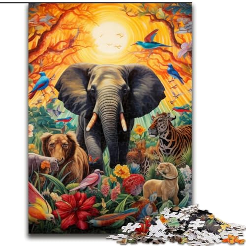 1000-teiliges Puzzle für Erwachsene, Tierwelt-Puzzles für Erwachsene, perfekt für Halloween, Weihnachten, Geburtstagsgeschenk, 50x75cm 1000-teiliges Puzzle für Erwachsene, Tierwelt-Puzzles für Erwachsene, perfekt für Halloween, Weihnachten, Geburtstagsgeschenk, 50x75cm von LYXIANY