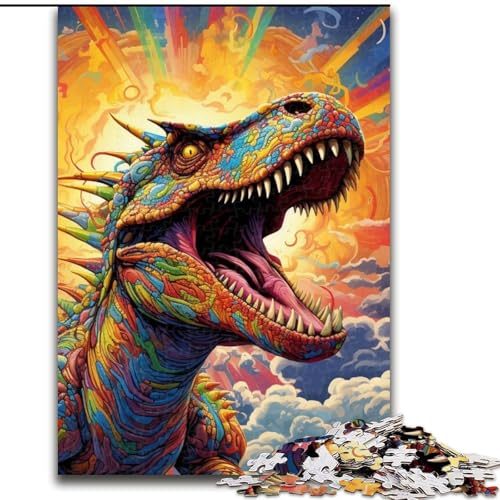 1000-teiliges Puzzle für Erwachsene, Tyrannosaurus-Holzpuzzle, 50x75cm, Familie und Freunde, geeignet für Kinder ab 14 Jahren 1000-teiliges Puzzle für Erwachsene, Tyrannosaurus-Holzpuzzle, 50x75cm, Familie und Freunde, geeignet für Kinder ab 14 Jahren von LYXIANY