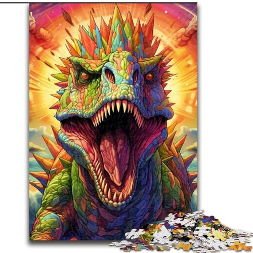 1000-teiliges Puzzle für Erwachsene, Tyrannosaurus-Puzzle für Erwachsene, perfekt für Halloween, Weihnachten, Geburtstagsgeschenk, 26x38cm 1000-teiliges Puzzle für Erwachsene, Tyrannosaurus-Puzzle für Erwachsene, perfekt für Halloween, Weihnachten, Geburtstagsgeschenk, 26x38cm von LYXIANY