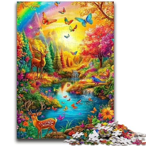 1000-teiliges Puzzle für Erwachsene, Waldtiere, Lernspiele, Heimdekoration, Lernspiel für Geburtstag, Weihnachten, 26x38cm von LYXIANY