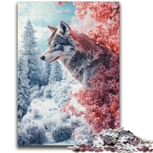 1000-teiliges Puzzle für Erwachsene, Wolf-Lernspiele, Heimdekoration, Lernspiel zum Geburtstag, Weihnachten, 50x75cm 1000-teiliges Puzzle für Erwachsene, Wolf-Lernspiele, Heimdekoration, Lernspiel zum Geburtstag, Weihnachten, 50x75cm von LYXIANY