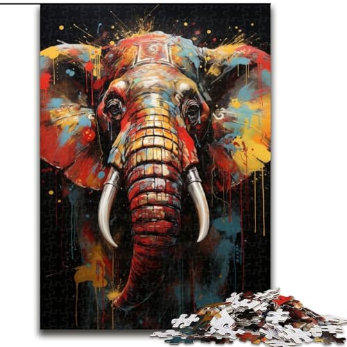 1000-teiliges Puzzle für Erwachsene, afrikanischer Elefant, Holzpuzzle, Größe 50x75cm, Lernspielzeug für Teenager, Dekoration für Zuhause und Büro 1000-teiliges Puzzle für Erwachsene, afrikanischer Elefant, Holzpuzzle, Größe 50x75cm, Lernspielzeug für Teenager, Dekoration für Zuhause und Büro von LYXIANY