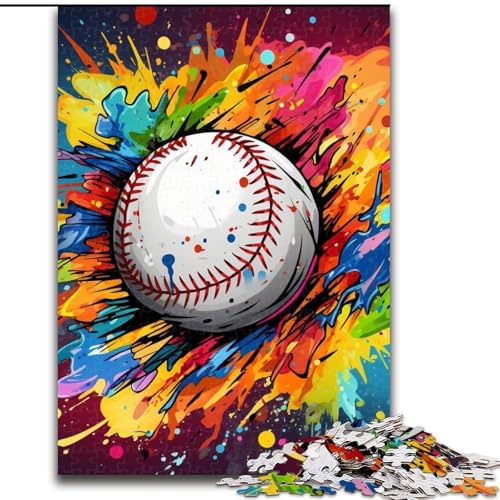 1000-teiliges Puzzle für Erwachsene, bunter Baseball, 1000-teiliges Puzzle für Erwachsene, interaktives Familienspiel, Denksportaufgabe, Geschenk, Lernspielzeug, 26x38cm 1000-teiliges Puzzle für Erwachsene, bunter Baseball, 1000-teiliges Puzzle für Erwachsene, interaktives Familienspiel, Denksportaufgabe, Geschenk, Lernspielzeug, 26x38cm von LYXIANY