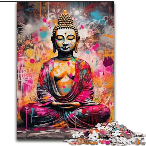 1000-teiliges Puzzle für Erwachsene, bunter Buddha, 1000 Teile, Puzzle für Erwachsene, interaktives Familienspiel, Denksportaufgabe, Geschenk, Lernspielzeug, 26x38cm 1000-teiliges Puzzle für Erwachsene, bunter Buddha, 1000 Teile, Puzzle für Erwachsene, interaktives Familienspiel, Denksportaufgabe, Geschenk, Lernspielzeug, 26x38cm von LYXIANY