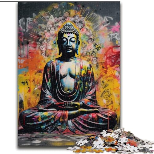 1000-teiliges Puzzle für Erwachsene, bunter Buddha, 1000 Teile, Puzzle für Erwachsene, interaktives Familienspiel, Denksportaufgabe, Geschenk, Lernspielzeug, 26x38cm 1000-teiliges Puzzle für Erwachsene, bunter Buddha, 1000 Teile, Puzzle für Erwachsene, interaktives Familienspiel, Denksportaufgabe, Geschenk, Lernspielzeug, 26x38cm von LYXIANY