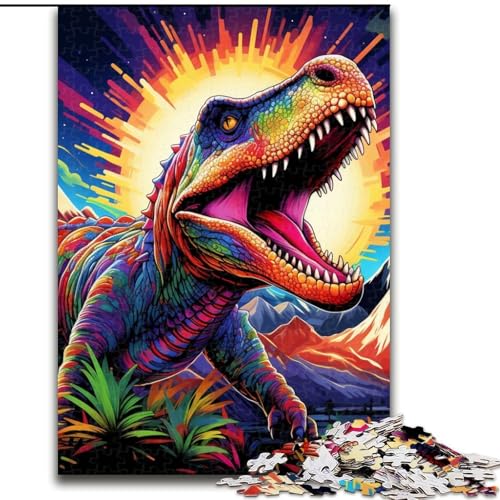 1000-teiliges Puzzle für Erwachsene, bunter Dinosaurier, 1000 Teile, Puzzle für Erwachsene, interaktives Familienspiel, Denksportaufgabe, Geschenk, Lernspielzeug, 26x38cm 1000-teiliges Puzzle für Erwachsene, bunter Dinosaurier, 1000 Teile, Puzzle für Erwachsene, interaktives Familienspiel, Denksportaufgabe, Geschenk, Lernspielzeug, 26x38cm von LYXIANY