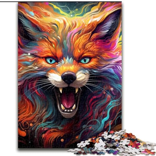 1000-teiliges Puzzle für Erwachsene, bunter Kunstfuchs, 1000-teiliges Puzzle für Erwachsene, interaktives Familienspiel, Denksportaufgabe, Geschenk, Lernspielzeug, 26x38cm 1000-teiliges Puzzle für Erwachsene, bunter Kunstfuchs, 1000-teiliges Puzzle für Erwachsene, interaktives Familienspiel, Denksportaufgabe, Geschenk, Lernspielzeug, 26x38cm von LYXIANY