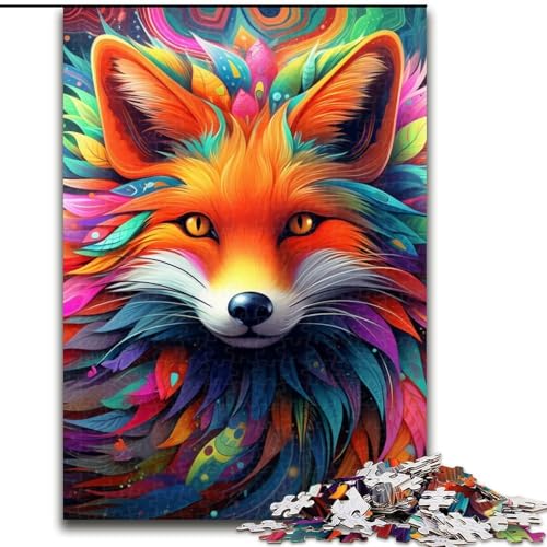 1000-teiliges Puzzle für Erwachsene, bunter Kunstfuchs, 1000-teiliges Puzzle für Erwachsene, interaktives Familienspiel, Denksportaufgabe, Geschenk, Lernspielzeug, 26x38cm 1000-teiliges Puzzle für Erwachsene, bunter Kunstfuchs, 1000-teiliges Puzzle für Erwachsene, interaktives Familienspiel, Denksportaufgabe, Geschenk, Lernspielzeug, 26x38cm von LYXIANY