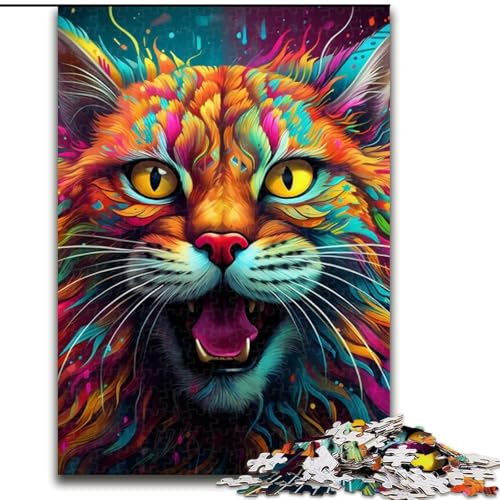 1000-teiliges Puzzle für Erwachsene, buntes Luchs-Holzpuzzle, 50x75cm, Familie und Freunde, geeignet für Kinder ab 14 Jahren 1000-teiliges Puzzle für Erwachsene, buntes Luchs-Holzpuzzle, 50x75cm, Familie und Freunde, geeignet für Kinder ab 14 Jahren von LYXIANY