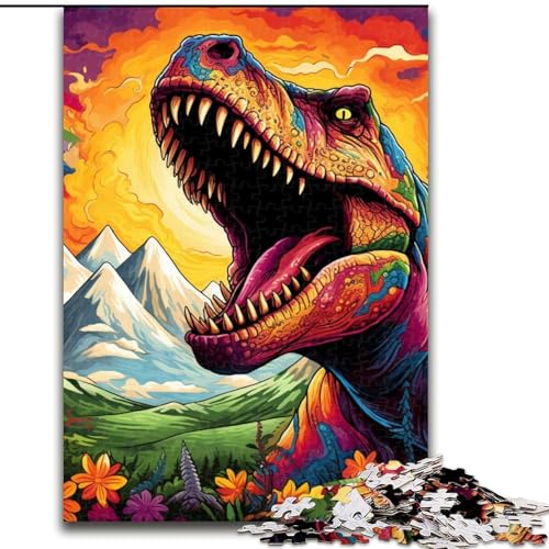 1000-teiliges Puzzle für Erwachsene, buntes Tyrannosaurus Rex-Holzpuzzle, 50x75cm, Familie und Freunde, geeignet für Kinder ab 14 Jahren 1000-teiliges Puzzle für Erwachsene, buntes Tyrannosaurus Rex-Holzpuzzle, 50x75cm, Familie und Freunde, geeignet für Kinder ab 14 Jahren von LYXIANY