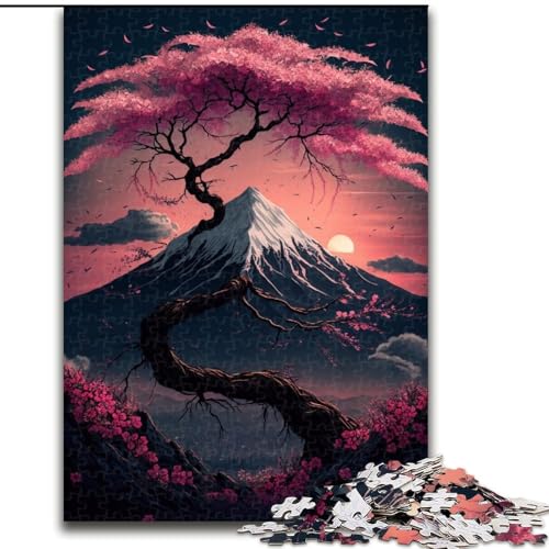 1000-teiliges Puzzle für Erwachsene, japanische Kirschblüten, unmögliches Puzzle für Erwachsene, Größe 38x26cm, ideal für Familienspaß, Entspannung 1000-teiliges Puzzle für Erwachsene, japanische Kirschblüten, unmögliches Puzzle für Erwachsene, Größe 38x26cm, ideal für Familienspaß, Entspannung von LYXIANY