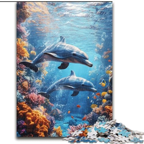 1000-teiliges Puzzle für Erwachsene, lila magischer Schmetterling, zum Stressabbau, schwierige Herausforderung, ganze Familie (Größe 50x75cm) von LYXIANY