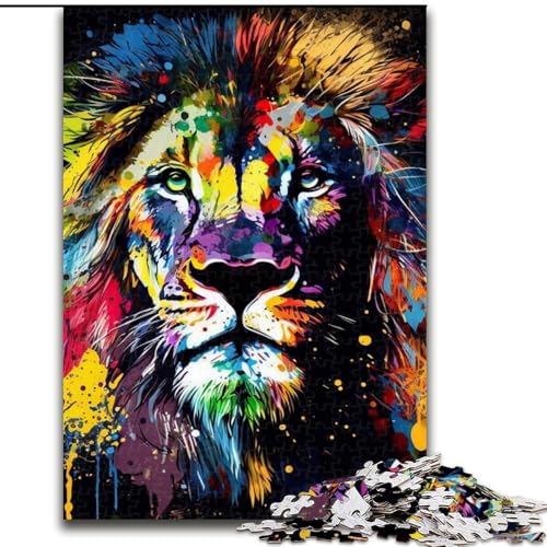 1000-teiliges Puzzle für Erwachsene, magischer Löwe, 1000 Teile Puzzle für Erwachsene, interaktives Familienspiel, Denksportaufgabe, Geschenk, Lernspielzeug, 50x75cm 1000-teiliges Puzzle für Erwachsene, magischer Löwe, 1000 Teile Puzzle für Erwachsene, interaktives Familienspiel, Denksportaufgabe, Geschenk, Lernspielzeug, 50x75cm von LYXIANY