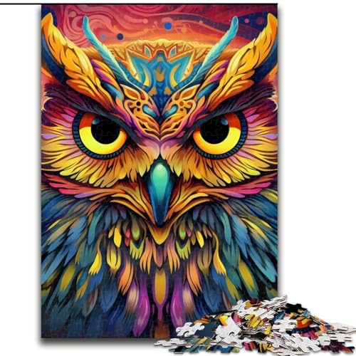 1000-teiliges Puzzle für Erwachsene, rosa Eule, 1000 Teile, Puzzle für Erwachsene, interaktives Familienspiel, Denksportaufgabe, Geschenk, Lernspielzeug, 26x38cm 1000-teiliges Puzzle für Erwachsene, rosa Eule, 1000 Teile, Puzzle für Erwachsene, interaktives Familienspiel, Denksportaufgabe, Geschenk, Lernspielzeug, 26x38cm von LYXIANY