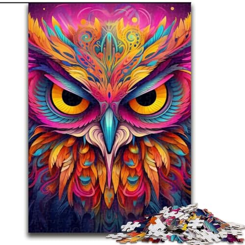 1000-teiliges Puzzle für Erwachsene, rosa Eule, 1000 Teile, Puzzle für Erwachsene, interaktives Familienspiel, Denksportaufgabe, Geschenk, Lernspielzeug, 50x75cm 1000-teiliges Puzzle für Erwachsene, rosa Eule, 1000 Teile, Puzzle für Erwachsene, interaktives Familienspiel, Denksportaufgabe, Geschenk, Lernspielzeug, 50x75cm von LYXIANY