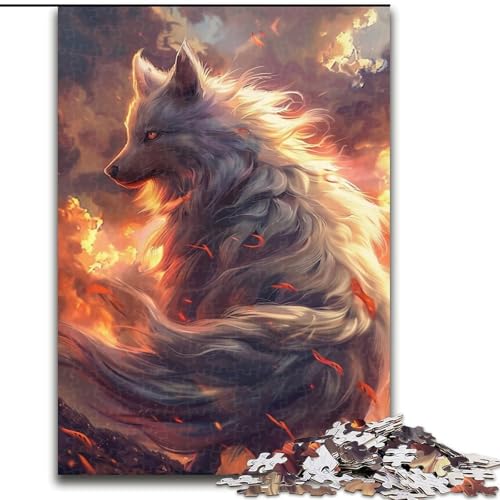 1000-teiliges Puzzle für Erwachsene, schöner Fuchs, Holzpuzzle, Größe 50x75cm, Lernspielzeug für Teenager, Dekoration für das Home Office 1000-teiliges Puzzle für Erwachsene, schöner Fuchs, Holzpuzzle, Größe 50x75cm, Lernspielzeug für Teenager, Dekoration für das Home Office von LYXIANY