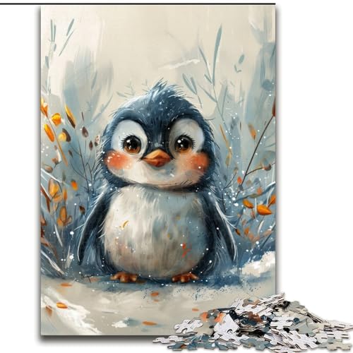1000-teiliges Puzzle für Erwachsene, süßes Pinguin-Baby, Puzzle 1000 Teile für Erwachsene, lustiges Geschenk und Aktivität für zu Hause, Größe 50x75cm von LYXIANY
