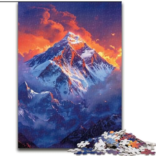 1000-teiliges Puzzle für Erwachsene, wunderschöne Berge, anspruchsvolles Denkspiel für Teenager, Spaß für den Spieleabend mit der Familie (Größe: 26x38cm) von LYXIANY